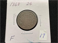 1868 2 Cent Piece