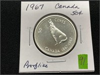 1967 Canada Silver Half Dollar