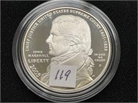 2005 John Marshall Commemorative Silver Dollar Pro
