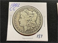 1882CC Morgan Dollar