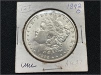 1892O Morgan Dollar
