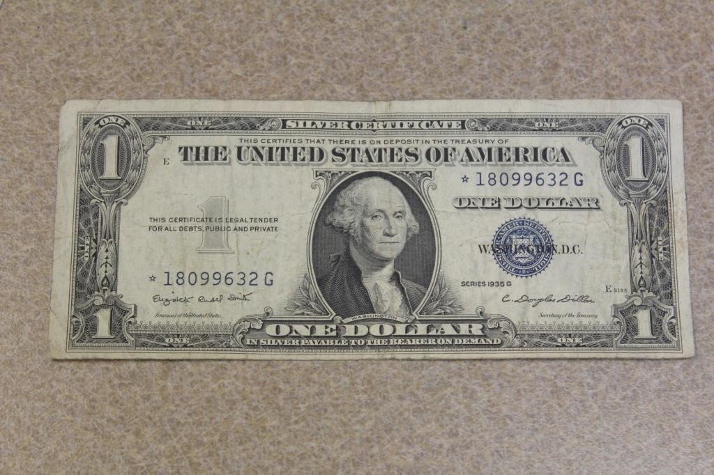 1935 G Series $1.00 Silver Certificate Star Note