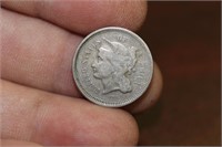 An Unknown Date 3 Cent Piece