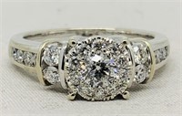 14KT WHITE GOLD 1.07CT DIAMOND RING