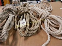 1/2" rope 25 ft; 1/2" rope 21 ft; 3/8" rope 35 ft