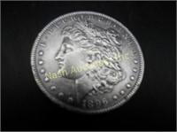 1896 Morgan silver dollar