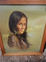oil on canvas Native American