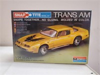 Trans Am model kit
Monogram 1:24 scale snap