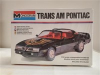 Trans Am Pontiac model kit
Monogram 1:24 scale