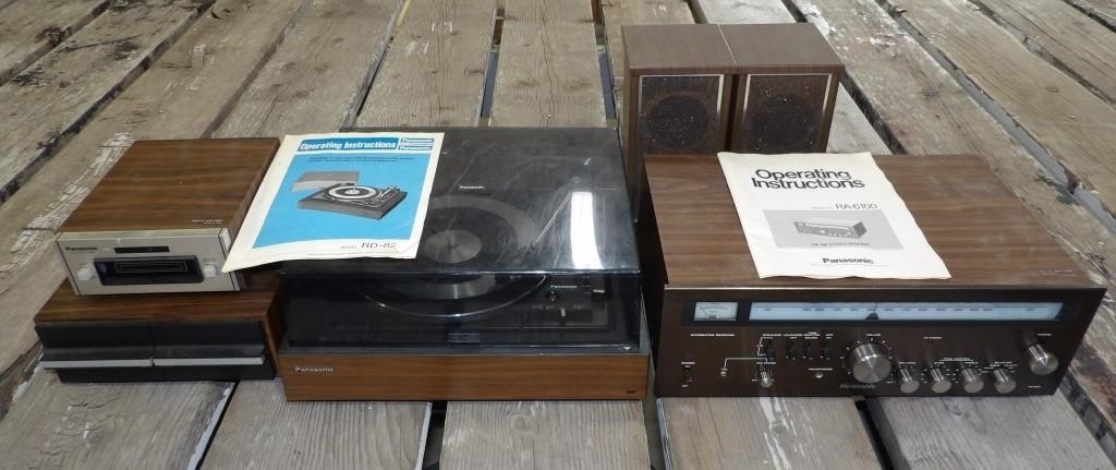 Panasonic Stereo: Record Player, Receiver, 8-Track