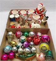 Vintage Christmas Ornaments, Cups, Misc.