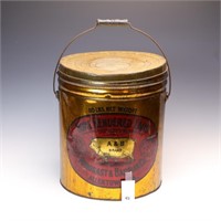Vintage tin can Home Rendered Lard A & B Brand 50