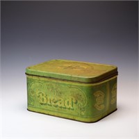 Vintage 1977 R&D Wheat Heart Bread tin box with li
