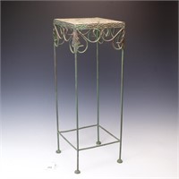 Vintage wrought iron plant stand