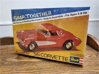 1956 Corvette model kit
Revell 1:32 scale Snap
