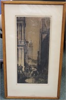 An Antique Signed Etching