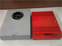 meter socket and fire alarm box
