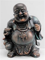 Large Laughing Buddah Statue - Resin 16" H