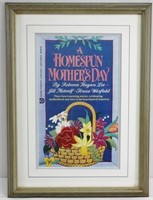 A Homespun Mothers by Jill Mecalf Framed Poster