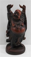 Hand Carved Wood Buddah Sculpture 10"
