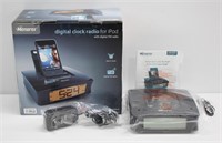 New in Box Memorex Digital CLock Radio for iPod