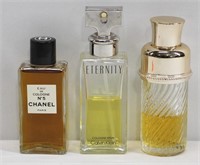 3 Pc Assorted Cologne & Perfume Bottles