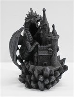 Dragon & Castle Statue - Plastic 5" H