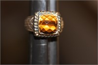 Sterling and Tiger Eye Ring