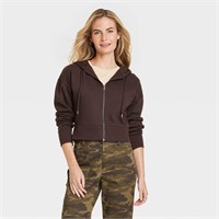 Women's Cropped Zip-up Sweatshirt - Universal