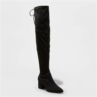Women's Greta Tall Dress Boots - a New Day Black