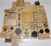 Lot of Wooden Stamps