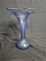 Vintage Cobalt Blue Flower Vase Made in Italy.