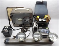 Brownie Projector, Camera, Polaroid, Light Bar