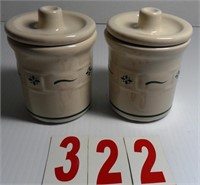 38865 Condiment Crocks with lids - set of 2-