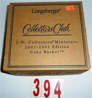 11474 Collectors Club JW Collection Mini Cake Bask