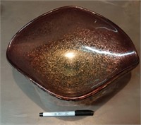 Lage Purple Blown Glass Bowl (Gold Flake????)