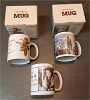 Three Leanin Tree Coffee Mugs