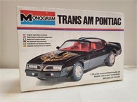 Pontiac Trans Am model kit
Monogram 1:24 scale,