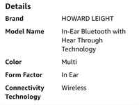 Howard Leight Impact Bluetooth Shooting Earbuds.