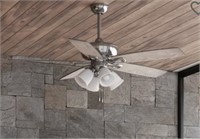 52-in Brushed Nickel LED Indoor Ceiling Fan $109