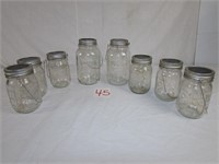 Solar Light Glass Jar Lanterns