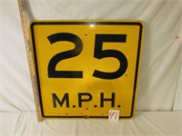 PA Speed Limit Road Sign