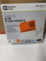 2-pack led slim flush mounts
