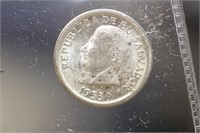 1953 25 Centavos El Salvador Coin