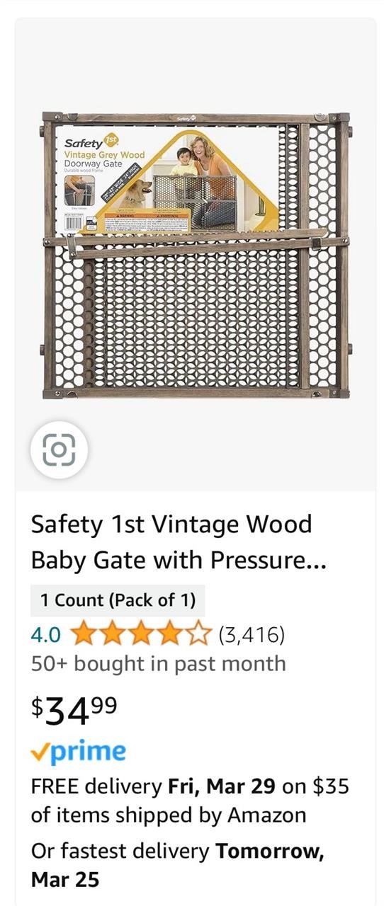 Safety 1st Vintage Wood Baby Gate