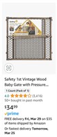 Safety 1st Vintage Wood Baby Gate
