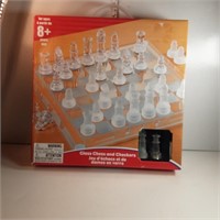 Chess board, with men new in box
