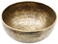 Engraved Tibetan Brass Mantra / Singing Bowl