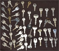 58 Vintage Automobile Keys Ford GM ++ 1 Lot