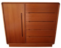 MCM Sun Cabinet Teak Gentleman's Dresser